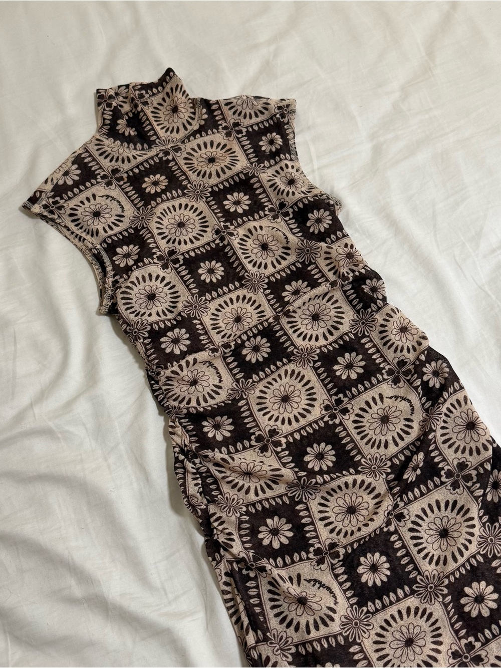nanushka mock neck dress